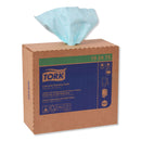 Tork Low-Lint Cleaning Cloth, 9 X 16.5, Turquois, 100/Box, 8 Boxes/Carton - TRK192475