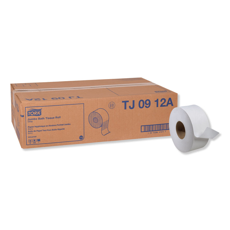 Tork Universal Jumbo Bath Tissue, Septic Safe, 1-Ply, White, 3.48