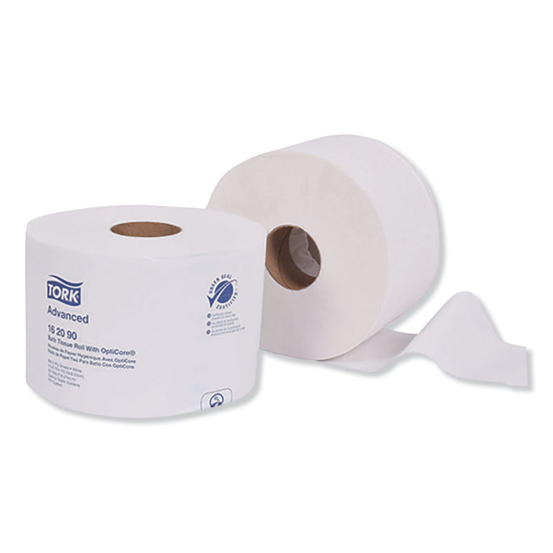 Tork Advanced Bath Tissue Roll With Opticore, Septic Safe, 2-Ply, White, 865 Sheets/Roll, 36/Carton - TRK162090