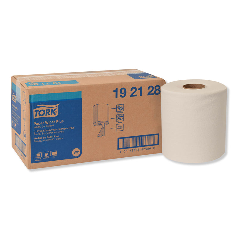 Tork Paper Wiper Plus, 9.8 X 15.2, White, 300/Roll, 2 Rolls/Carton - TRK192128