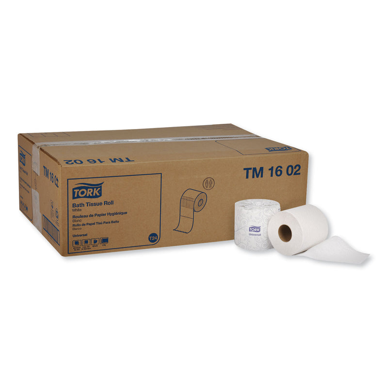 Tork Universal Bath Tissue, Septic Safe, 2-Ply, White, 420 Sheets/Roll, 48 Rolls/Carton - TRKTM1602