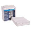 Tork Heavy-Duty Paper Wiper 1/4 Fold, 12.5 X 13, White, 56/Pack, 16 Packs/Carton - TRK192136