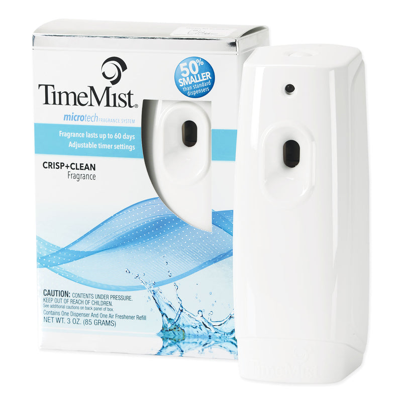 Timemist Metered Aerosol Fragrance Dispenser Refills, Crisp & Clean, 3 Oz, 6/Carton - TMSTMFB32PK