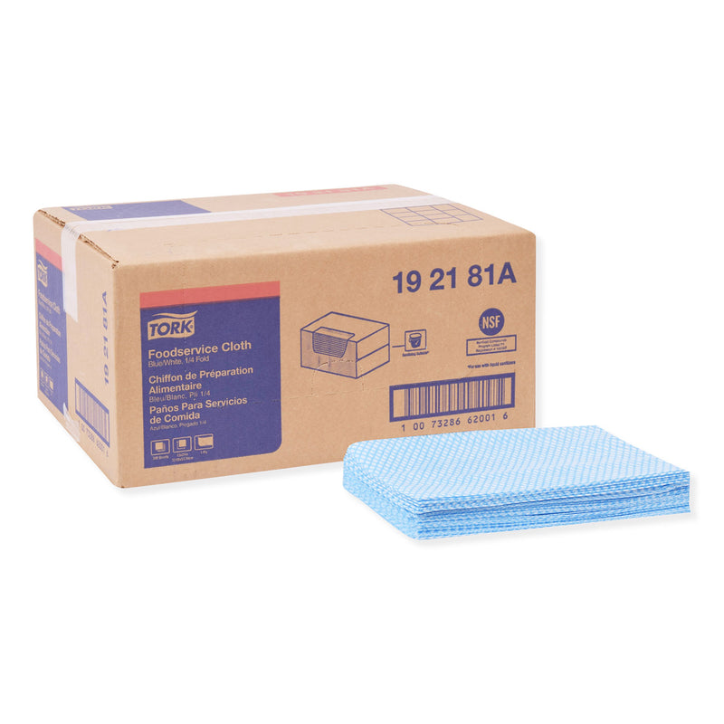 Tork Foodservice Cloth, 13 X 21, Blue, 240/Box - TRK192181A