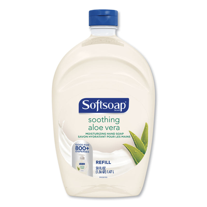 Softsoap Moisturizing Hand Soap Refill With Aloe, Fresh, 50 Oz, 6/Carton - CPC45992