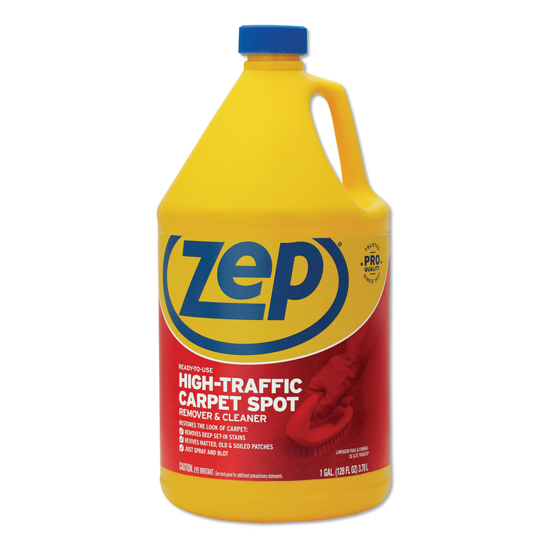 Zep High Traffic Carpet Cleaner, 1 Gal, 4/Carton - ZPEZUHTC128CT