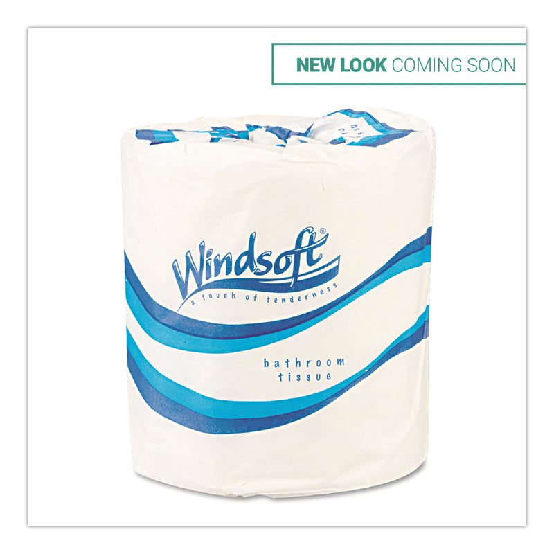 Windsoft Bath Tissue, Septic Safe, 1-Ply, White, 4 X 3.75, 1000 Sheets/Roll, 96 Rolls/Carton - WIN2210