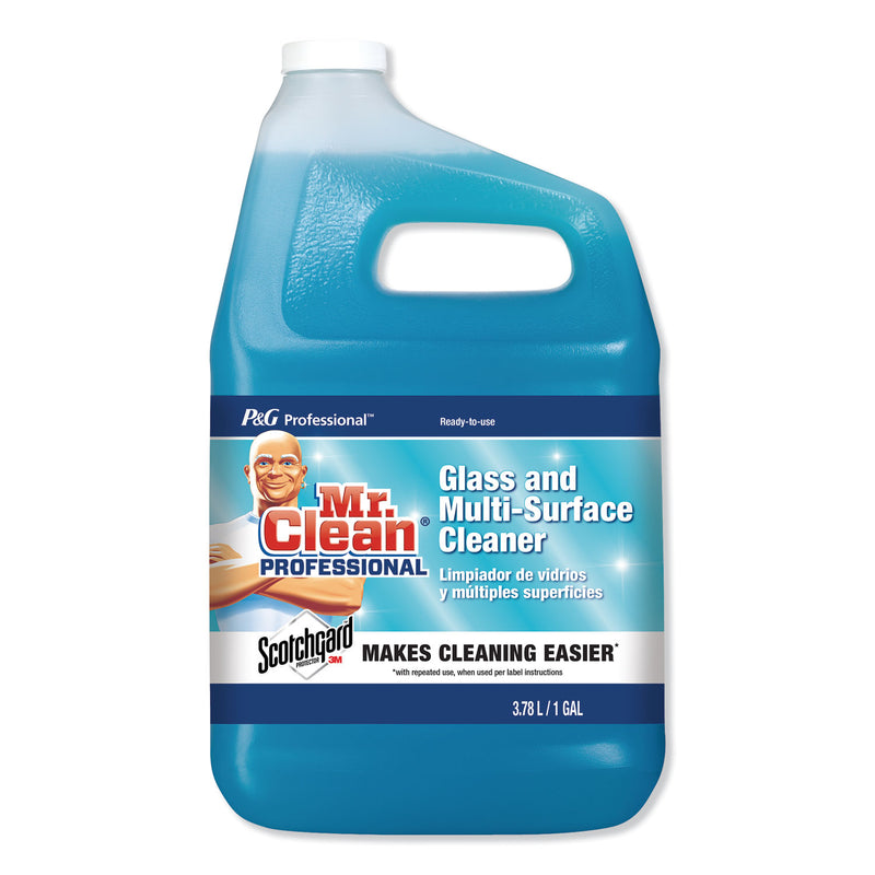 Mr. Clean Glass And Multi-Surface Cleaner With Scotchgard Protector, Apple, 1 Gal, Ready-To-Use - PGC81633EA