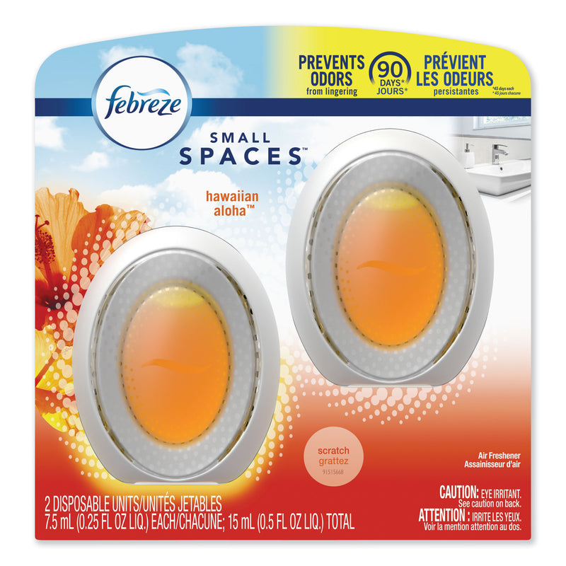 Febreze Smallspaces, Hawaiian Aloha, 0.25 Ml Cartridge, 2/Pack, 8 Packs/Carton - PGC93306