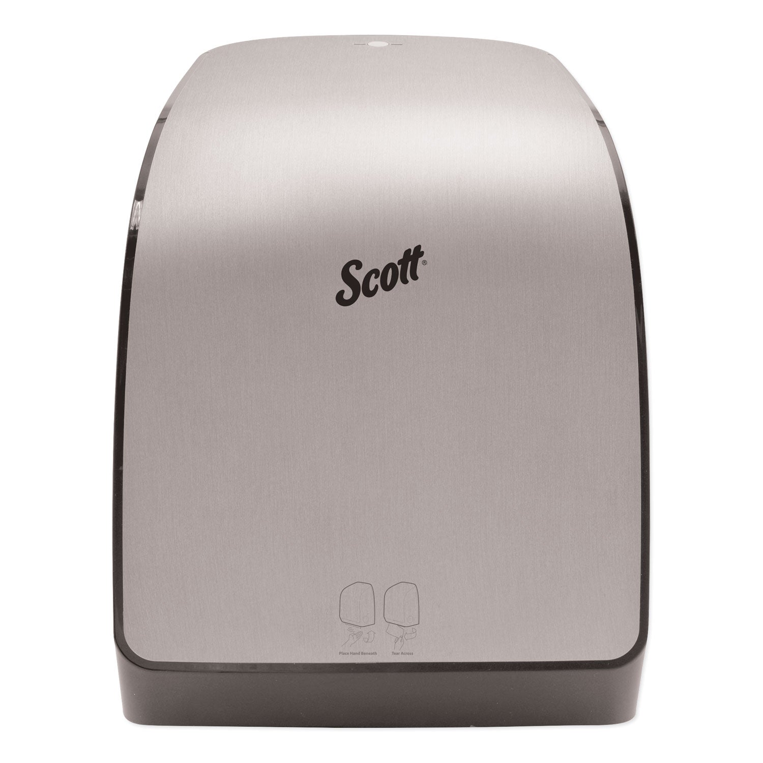 Scott Pro Electronic Hard Roll Towel Dispenser, 12.66 X 9.18 X 16.44, Brushed Silver - KCC35609