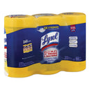 Lysol Disinfecting Wipes, 7 X 8, Lemon And Lime Blossom, 80 Wipes/Canister, 3 Canisters/Pack - RAC84251PK