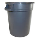 Impact Gator Waste Container, Round, Plastic, 20 Gal, Gray - IMP7720GRA