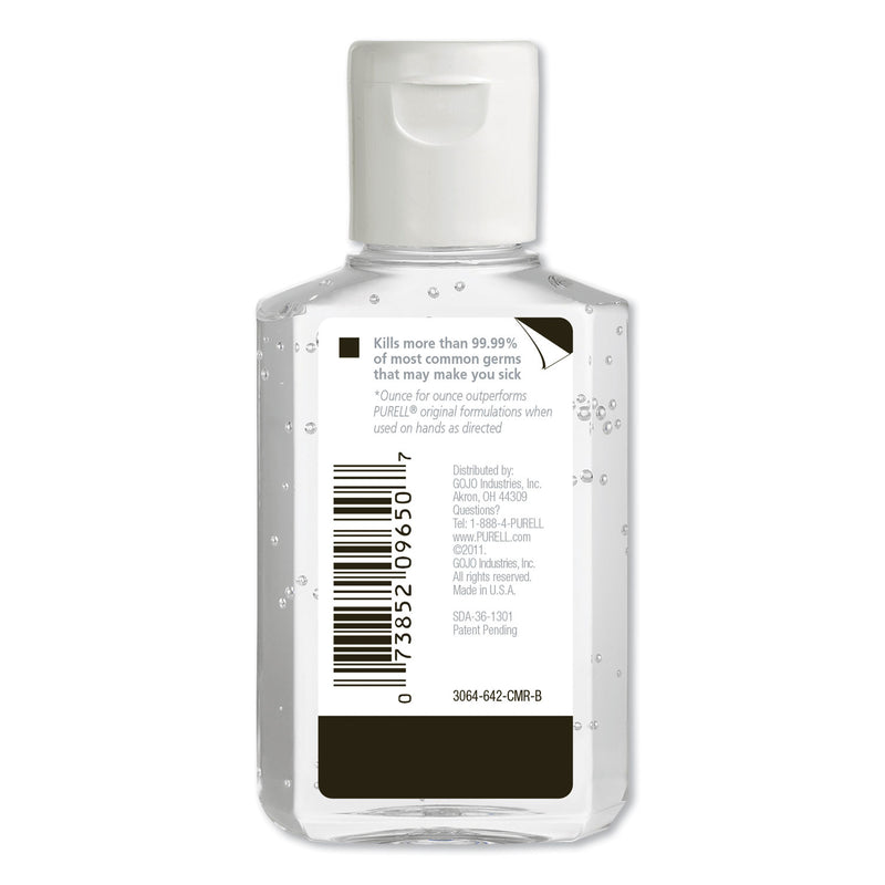 Purell Advanced Hand Sanitizer Refreshing Gel, Clean Scent, 2 Oz, Squeeze Bottle, 24/Carton - GOJ960524