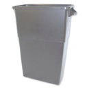 Impact Thin Bin Containers, Rectangular, Polyethylene, 23 Gal, Gray - IMP70233