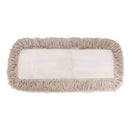 Boardwalk Industrial Dust Mop Head, Hygrade Cotton, 18W X 5D, White - BWK1318