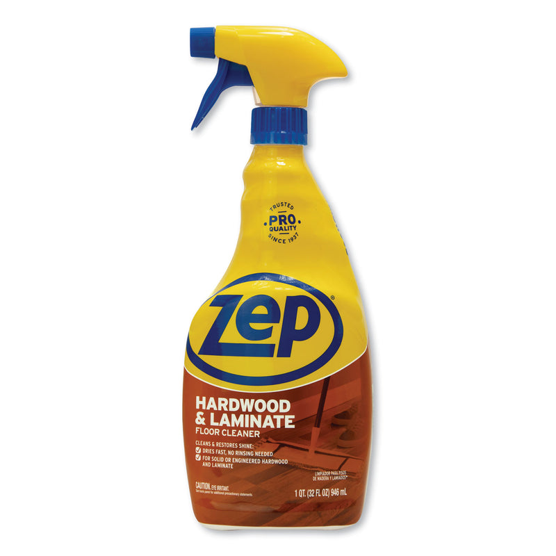 Zep Hardwood And Laminate Cleaner, 32 Oz Spray Bottle, 12/Carton - ZPEZUHLF32CT