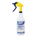 Zep Professional Spray Bottle, 32 Oz, Blue, Gold Clear, 36/Carton - ZPEHDPRO36CT