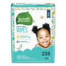 Seventh Generation Free & Clear Baby Wipes, Refill, Unscented, White, 256/Pack - SEV34219