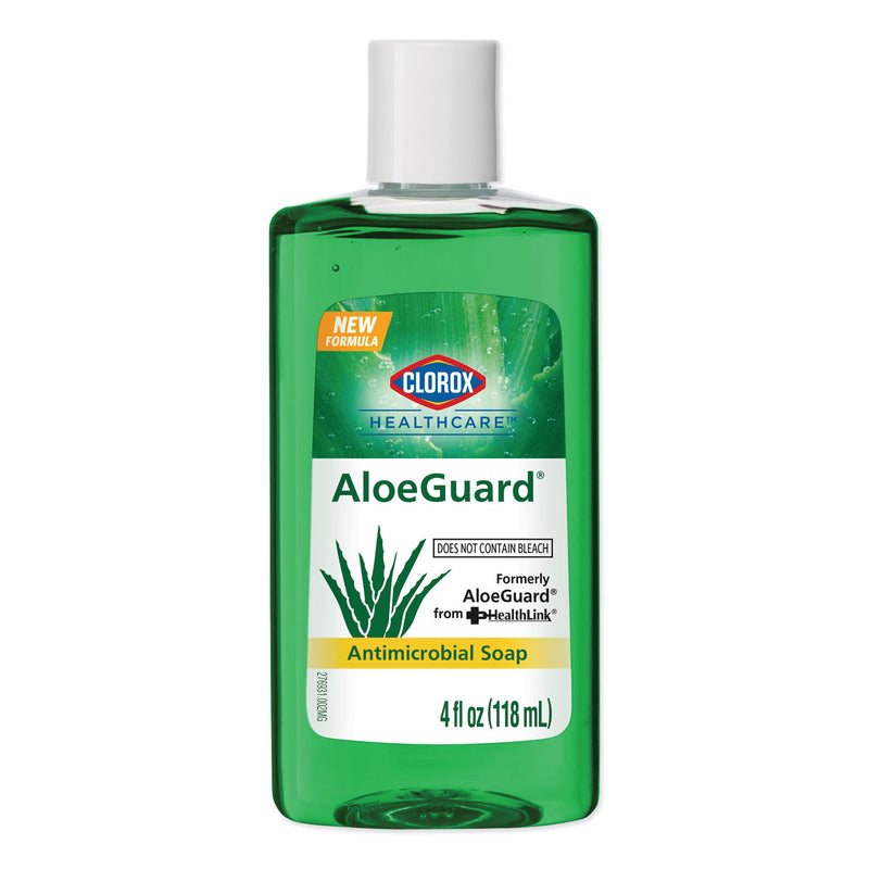 Clorox Healthcare Aloeguard Antimicrobial Soap, Aloe Scent, 4 Oz Bottle, 24/Carton - CLO32377