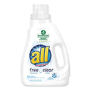 All Liquid Laundry Detergent Free Clear For Sensitive Skin, 46.5 Oz Bottle, 6/Carton - DIA46155CT