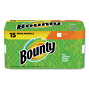 Bounty Paper Towels, 2-Ply, White, 36 Sheets/Roll, 15 Rolls/Carton - PGC74844