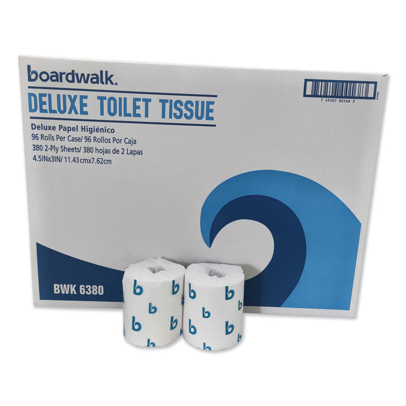 Boardwalk Boardwalk Green Plus Bathroom Tissue, 2-Ply, White, 380 Sheets, 96 Rolls/Carton - BWK6380