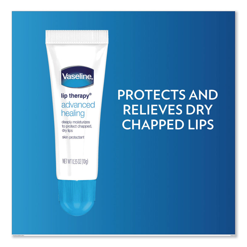 Vaseline Lip Therapy Advanced Lip Balm, Original, 0.35 Oz, 72