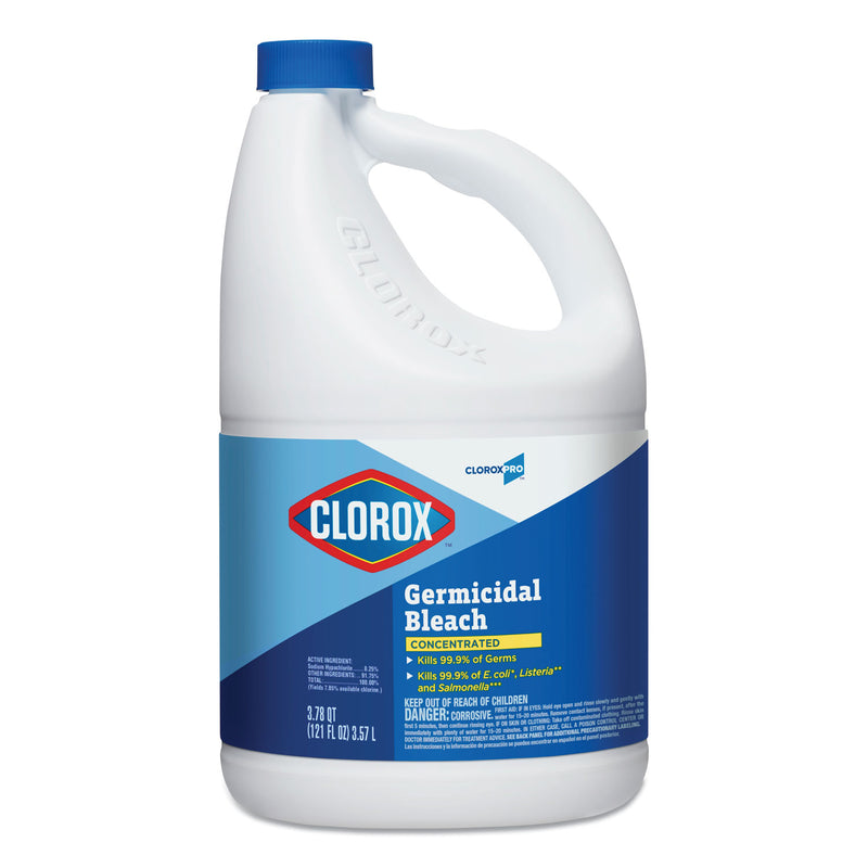 Clorox Concentrated Germicidal Bleach, Regular, 121Oz Bottle - CLO30966EA