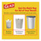 Glad Odorshield Tall Kitchen Drawstring Bags, 13 Gal, 0.95 Mil, 24" X 27.38", White, 240/Carton - CLO78902