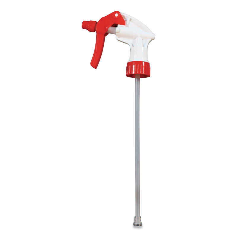 Impact General Purpose Trigger Sprayer, 8.13" Tube, Fits 24 Oz Bottles, Red/White, 24/Carton - IMP58062491