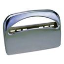 Impact Metal 1/2 Fold Toilet Seat Cover Dispenser, 16.35 X 2.45 X 11.55, Chrome - IMP25131700