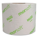 Morcon Morsoft Controlled Bath Tissue, Septic Safe, 2-Ply, White, 3.9" X 4", 600 Sheets/Roll, 48 Rolls/Carton - MORM600