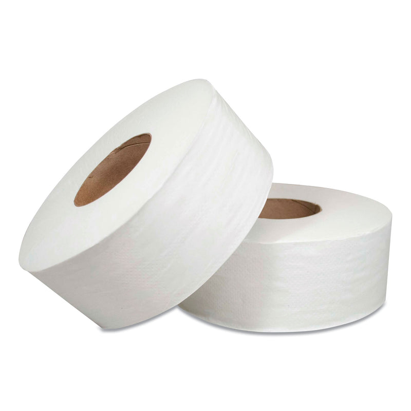Morcon Jumbo Bath Tissue, Septic Safe, 1-Ply, White, 2,000 Ft, 12/Carton - MORM19