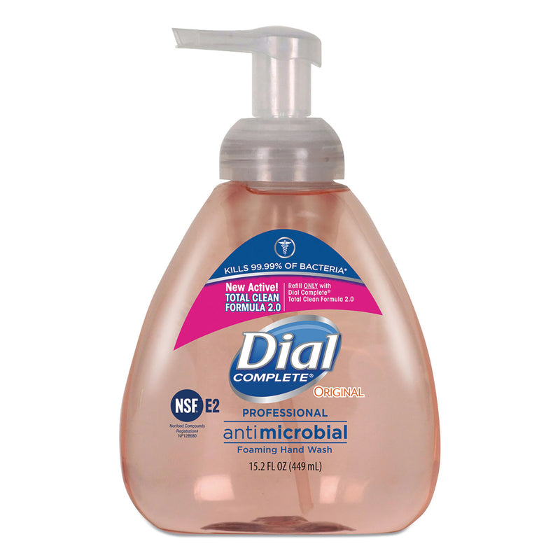Dial Antibacterial Foaming Hand Wash, Original, 15.2 Oz Pump, 4/carton - DIA98606