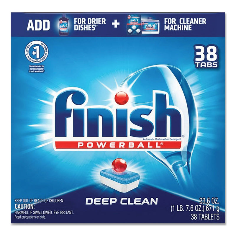 FINISH Powerball Dishwasher Tabs, Fresh Scent, 38/Box - RAC20622