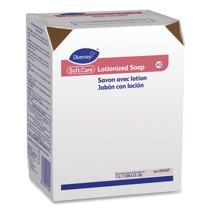 Diversey Soft Care Lotionized Hand Soap, 1,000 Ml Cartridge, Floral Scent, 12/Carton - DVO05487