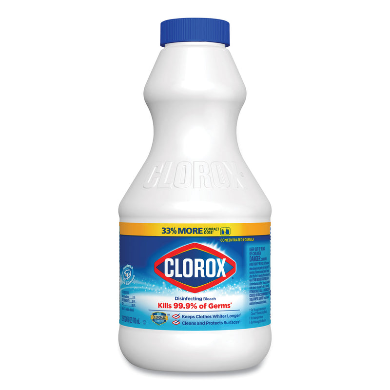 Clorox Regular Bleach With Cloromax Technology, 24 Oz Bottle, 12/Carton - CLO32251