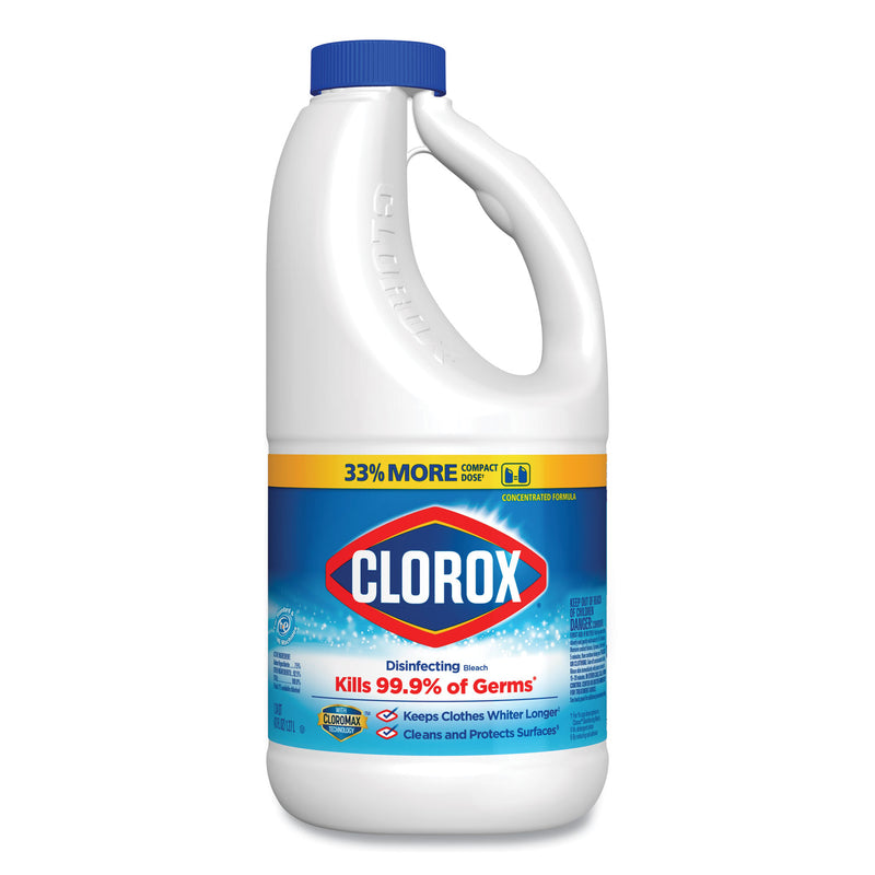 Clorox Regular Bleach With Cloromax Technology, 43 Oz Bottle, 6/Carton - CLO32260