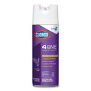Clorox 4 In One Disinfectant And Sanitizer, Lavender, 14 Oz Aerosol, 12/Carton - CLO32512