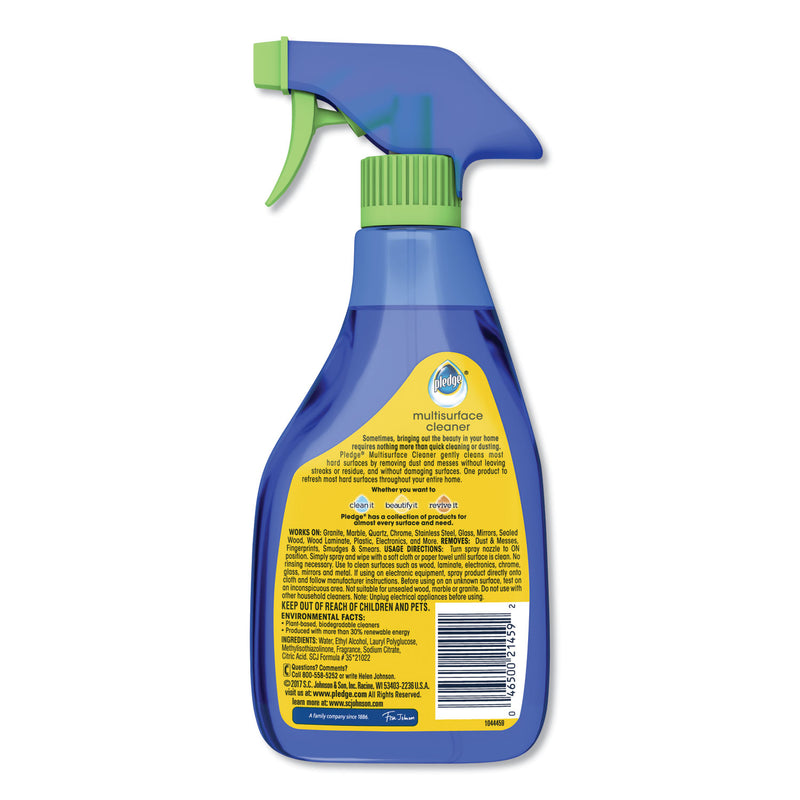 Pledge Multi-Surface Cleaner, Clean Citrus Scent, 16Oz Trigger Bottle, 6/Carton - SJN644973