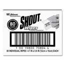 Shout Wipe & Go Instant Stain Remover, 4.7 X 5.9, 80 Packets/Carton - SJN686661