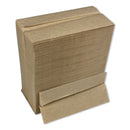 Boardwalk Tall Fold Dispenser Napkins, 1-Ply, 13 X 6, Kraft, 500/Pack, 20 Packs/Carton - BWK8303K