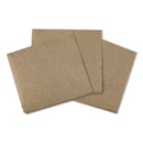 Boardwalk Beverage Napkins, 1-Ply, 9.5" X 9.5", Kraft, 500/Pack, 8 Packs/Carton - BWK8300K