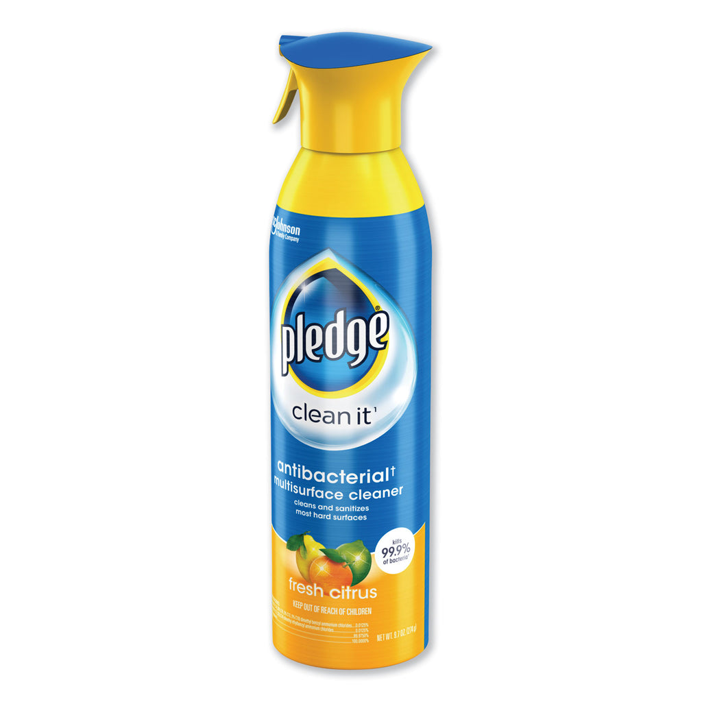 Pledge Multi Surface Antibacterial Everyday Cleaner, 9.7Oz Aerosol, 6 ...