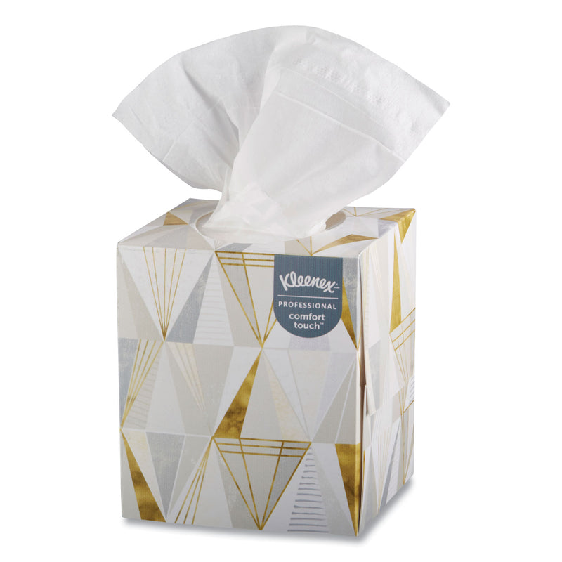Kleenex Boutique White Facial Tissue, 2-Ply, Pop-Up Box, 95 Sheets/Box, 3 Boxes/Pack, 12 Packs/Carton - KCC21200CT