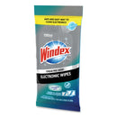 Windex Electronics Cleaner, 25 Wipes, 12 Packs Per Carton - SJN319248