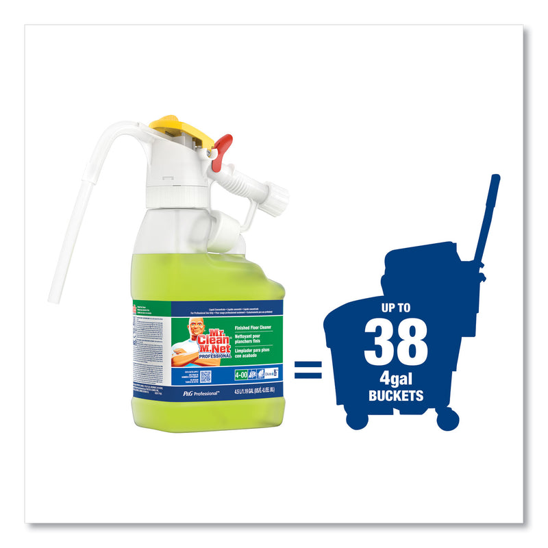 PGProfess Dilute 2 Go, Mr Clean Finished Floor Cleaner, Lemon Scent, 4.5 L Jug, 1/Carton - PGC72000