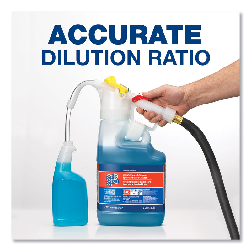 PGProfess Dilute 2 Go, Spic And Span Disinfecting All-Purpose Spray And Glass Cleaner, Fresh Scent, , 4.5 L Jug, 1/Carton - PGC72001