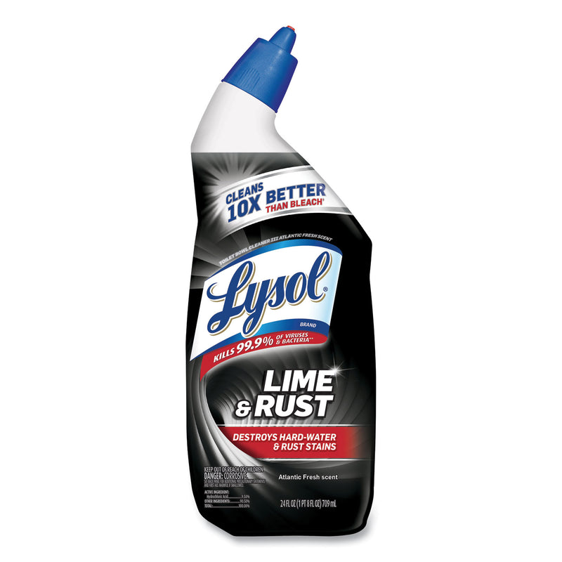 Lysol Disinfectant Toilet Bowl Cleaner W/Lime/Rust Remover, Wintergreen, 24 Oz, 9/Carton - RAC98013