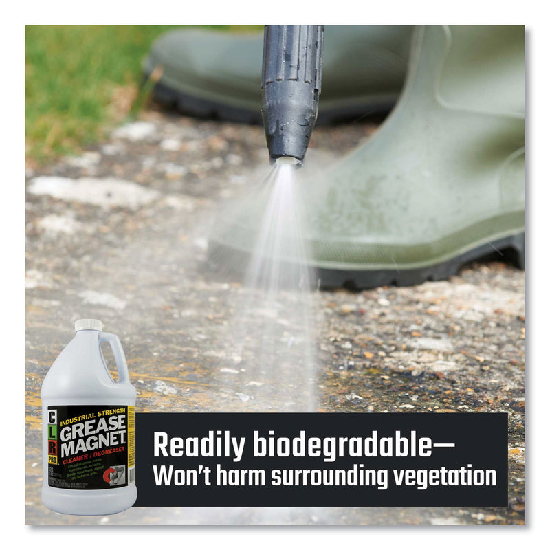 CLR PRO Grease Magnet, 1Gal Bottle, 4/Carton - JELGM4PROCT